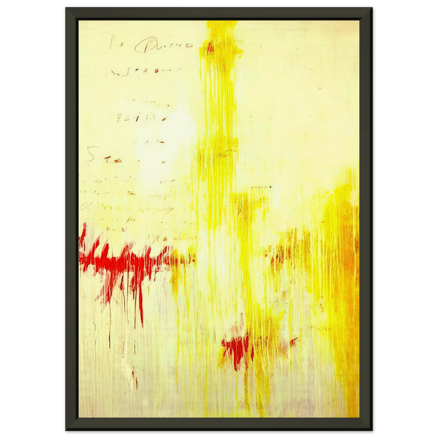 Cy Twombly Quattro stagioni I Estate Framed Art Print - Aluminum Frame - 60x80 cm / 24x32 inches