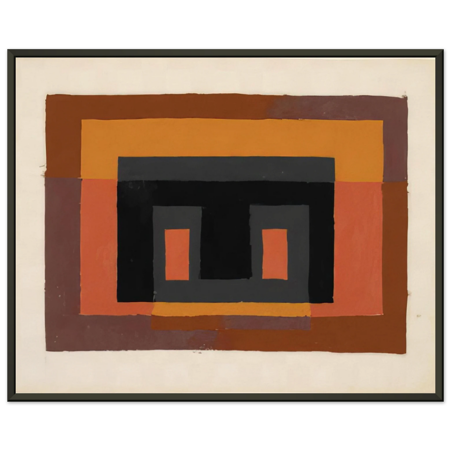 Josef Albers STUDY FOR VARIANT 1947 Framed Art Print - Aluminum Frame - 60x80 cm / 24x32 inches