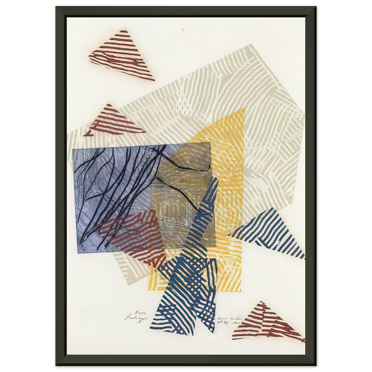 Sam Gilliam Buoy Landscape II Framed Art Print - Aluminum Frame - 40x50 cm / 16x20 inches