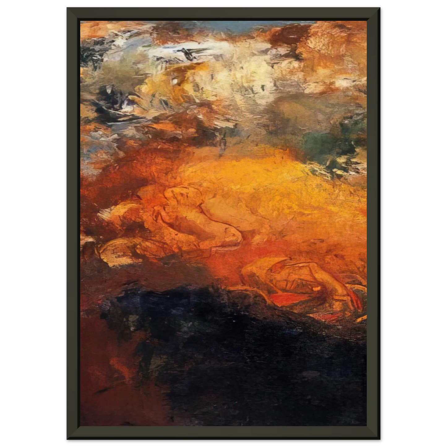 Odilon Redon APOLLO S CHARIOT Framed Art Print - Aluminum Frame - 70x100 cm / 28x40 inches