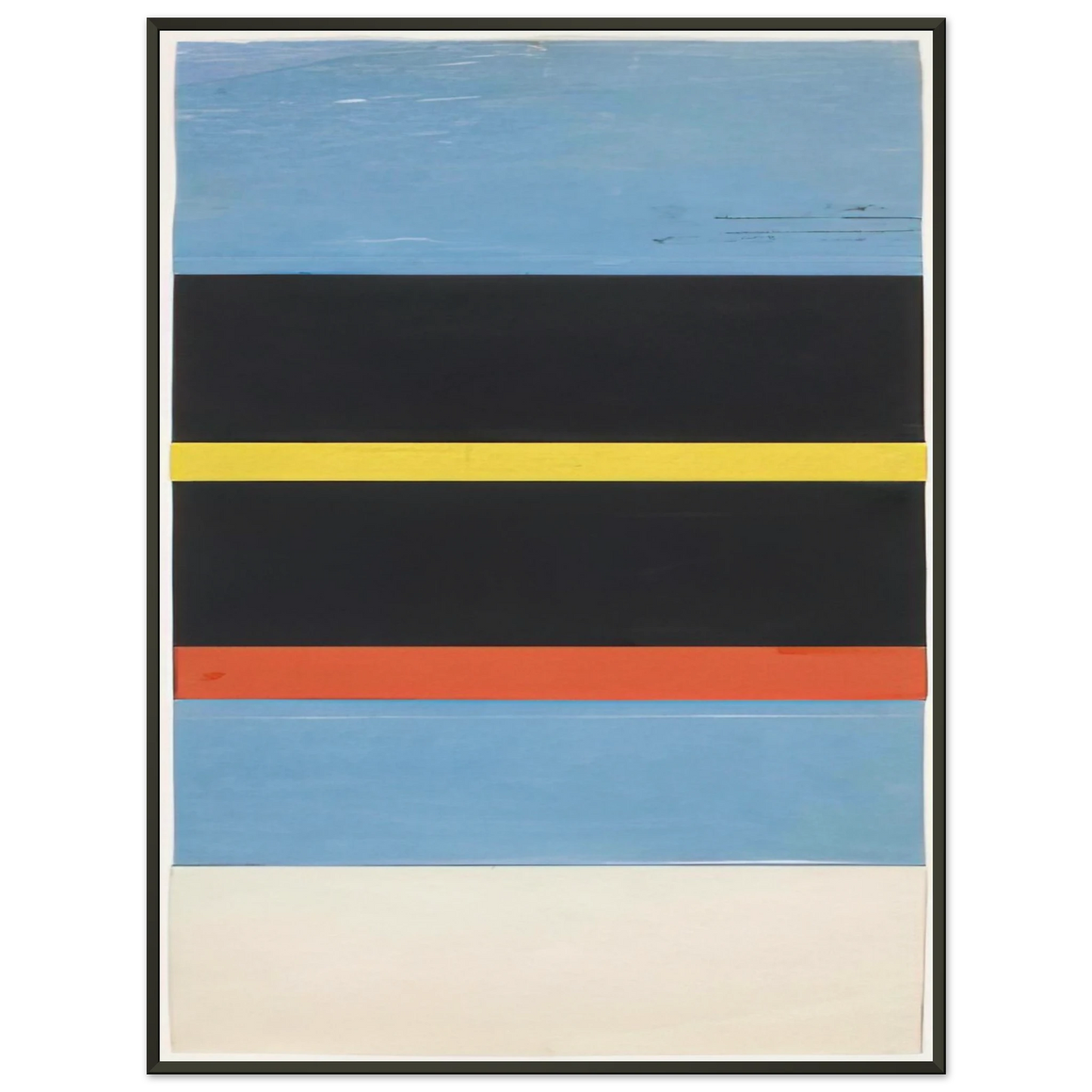 Ellsworth Kelly Boats in Sanary Harbor Framed Art Print - Aluminum Frame - 60x80 cm / 24x32 inches