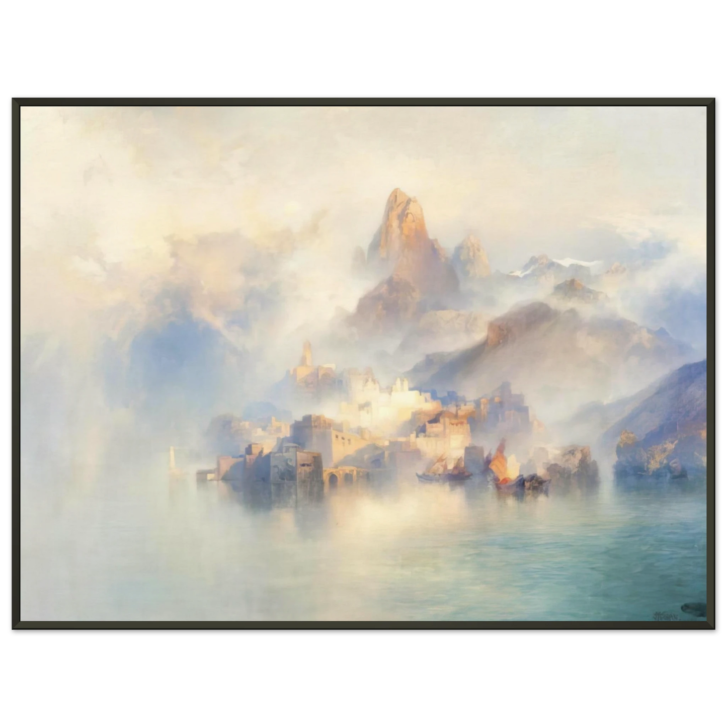Thomas Moran The Dream City Framed Art Print - Aluminum Frame - 60x80 cm / 24x32 inches