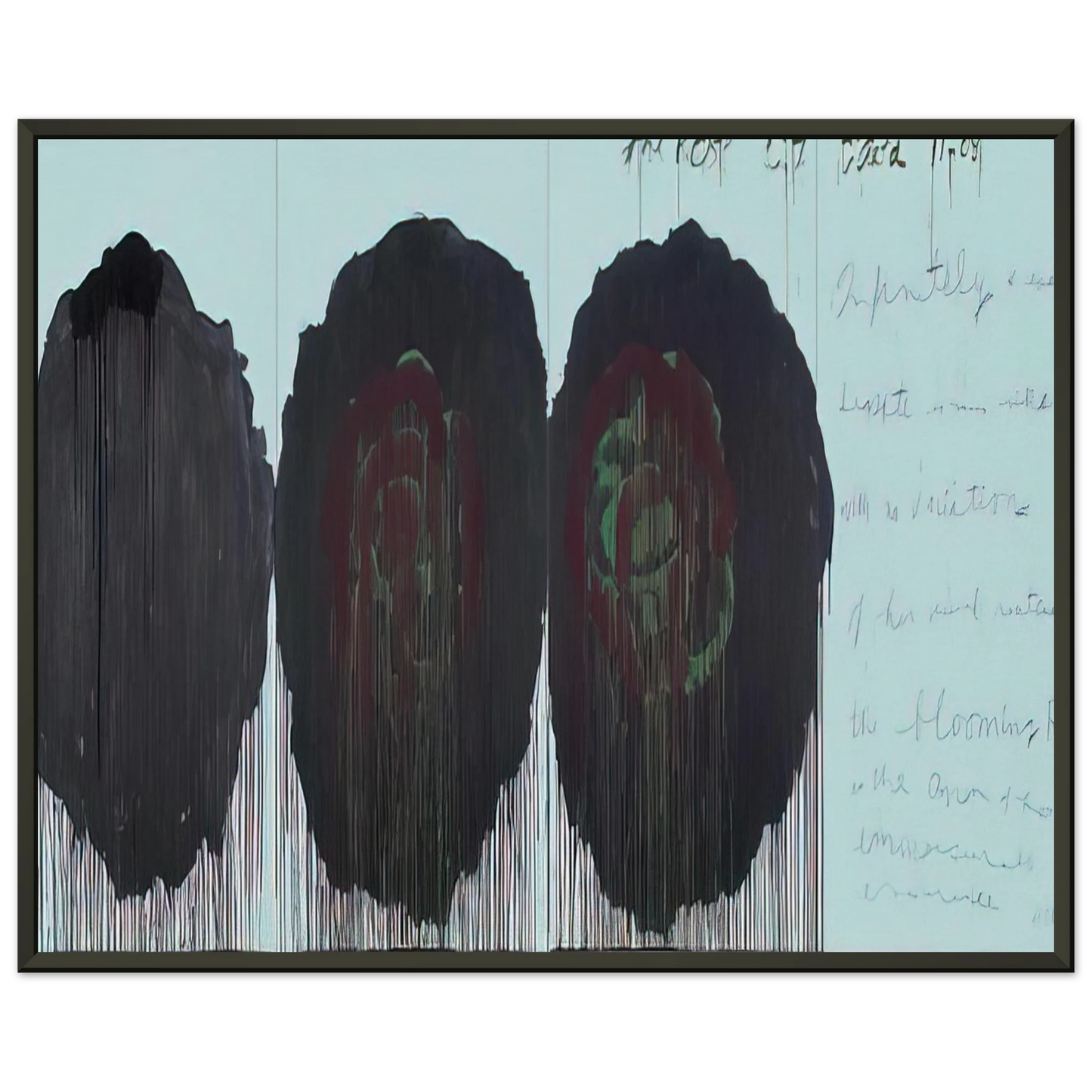 Cy Twombly The Rose V Framed Art Print - Aluminum Frame - 60x80 cm / 24x32 inches