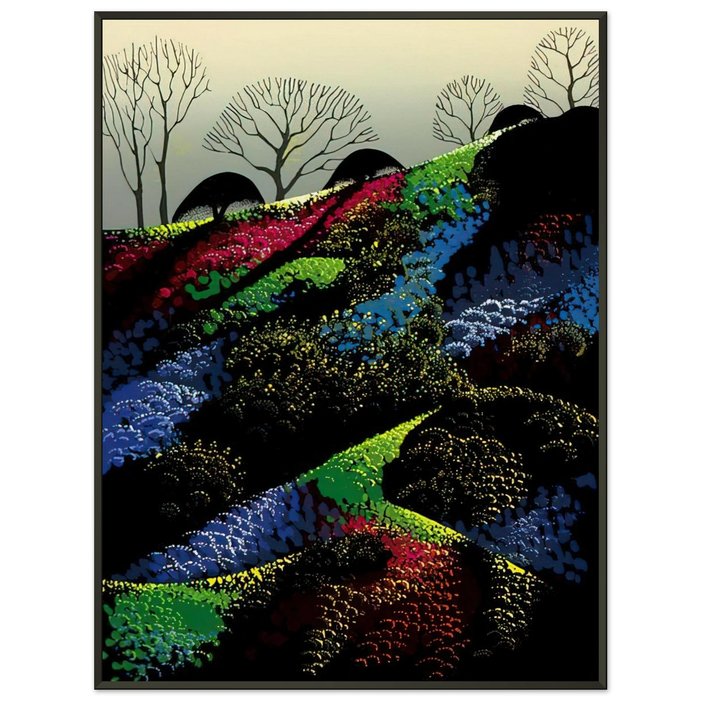 Eyvind Earle  Little Jewels Framed Art Print  - Aluminum Frame - 70x100 cm / 28x40 inches