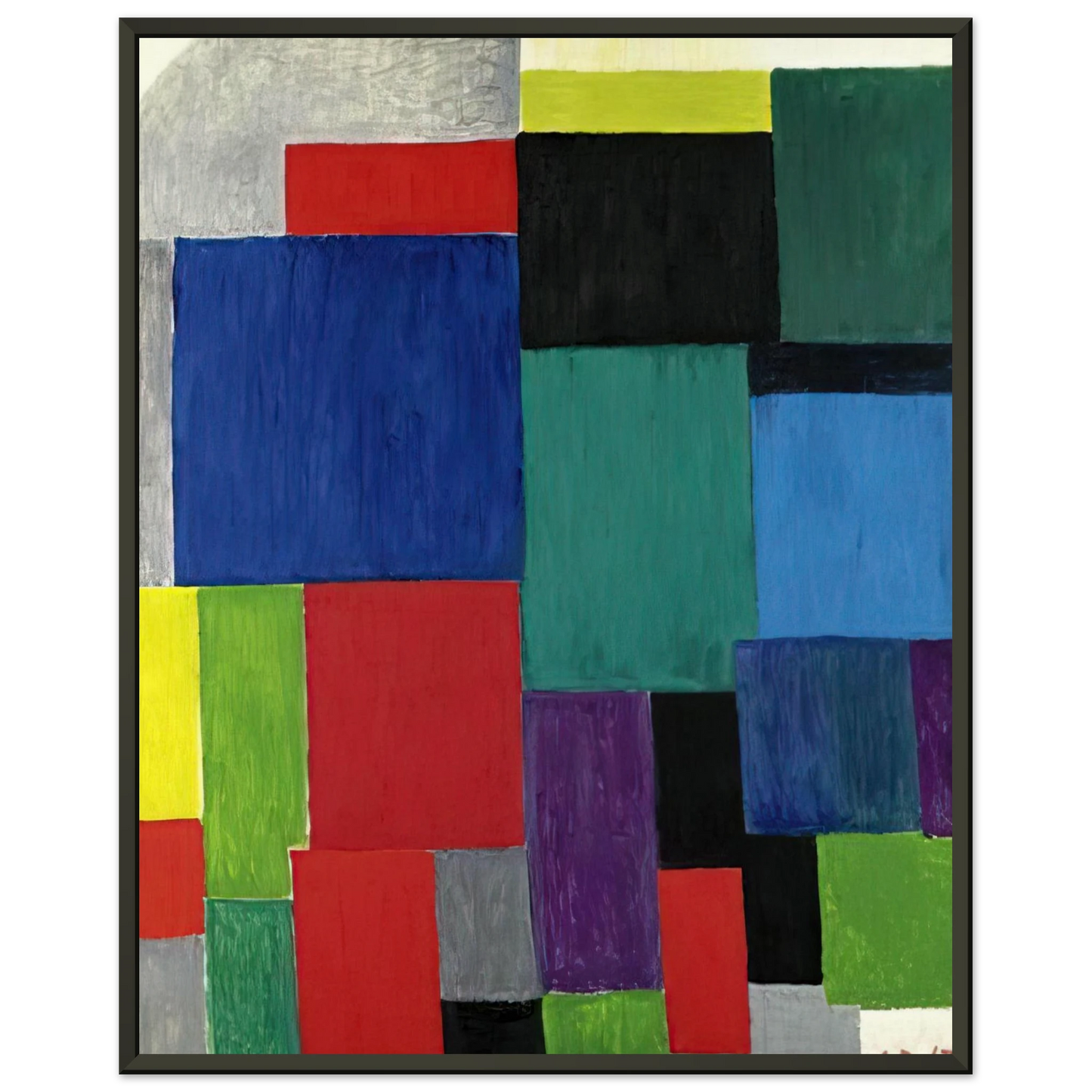 Sonia Delaunay COLOR RHYTHM 1967 Framed Art Print - Aluminum Frame - 40x50 cm / 16x20 inches
