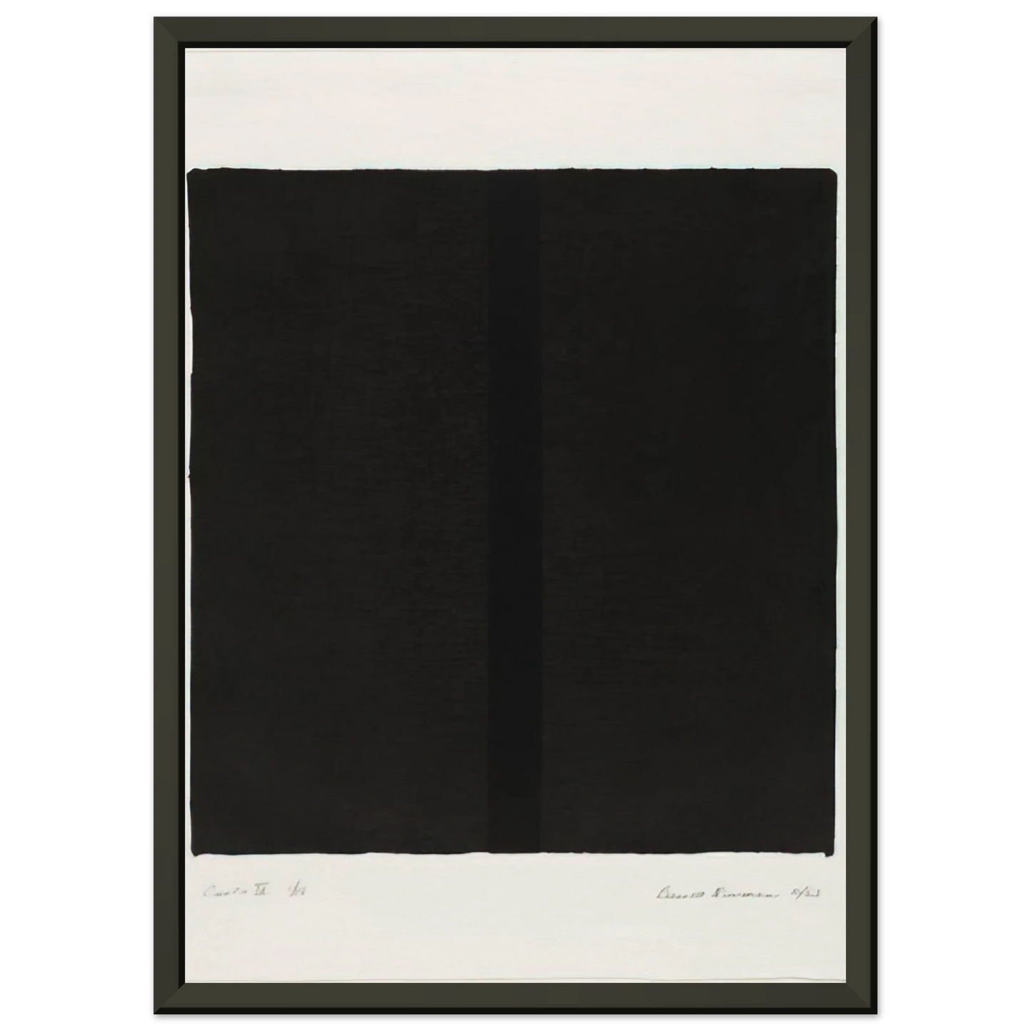 Barnett Newman Canto IV Framed Art Print - Aluminum Frame - 70x100 cm / 28x40 inches