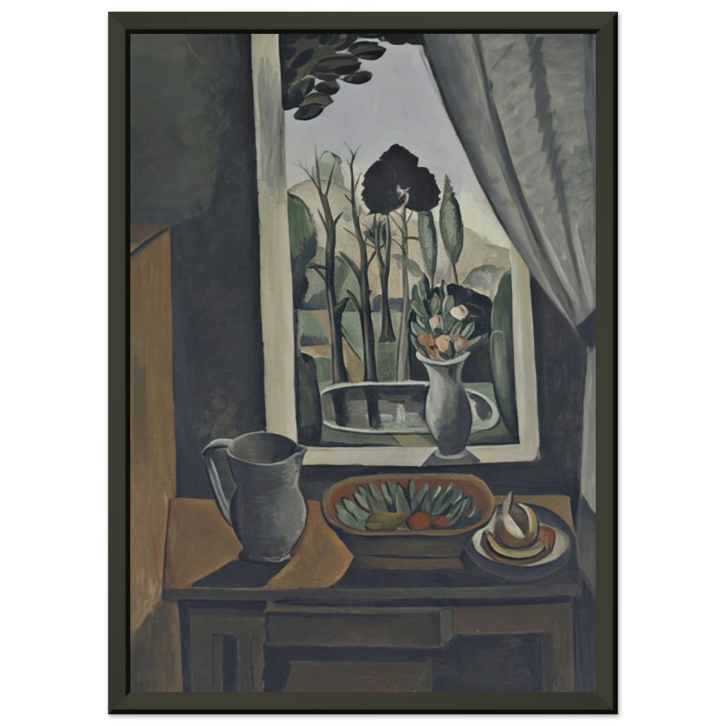 Andre Derain WINDOW AT VERS 1912 Framed Art Print - Aluminum Frame - 40x50 cm / 16x20 inches