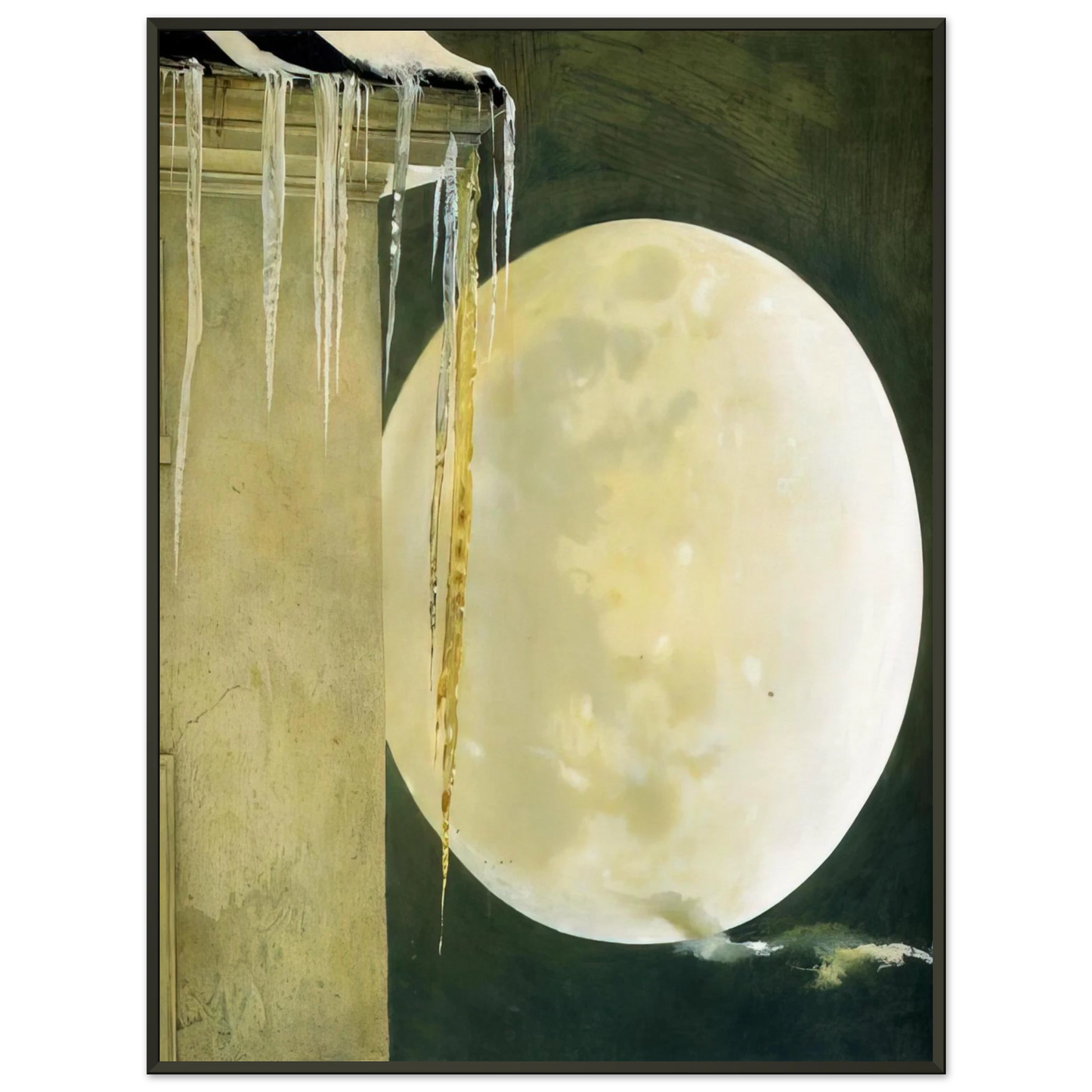 Andrew Wyeth MOON MADNESS Framed Art Print - Aluminum Frame - 60x80 cm / 24x32 inches