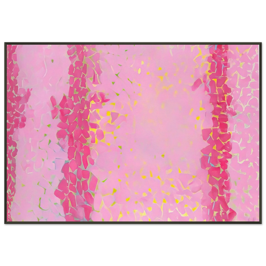 Alma Woodsey Thomas  WIND AND CREPE MYRTLE CONCERTO 1973 Framed Art Print  - Aluminum Frame - 21x29.7 cm / 8x12"