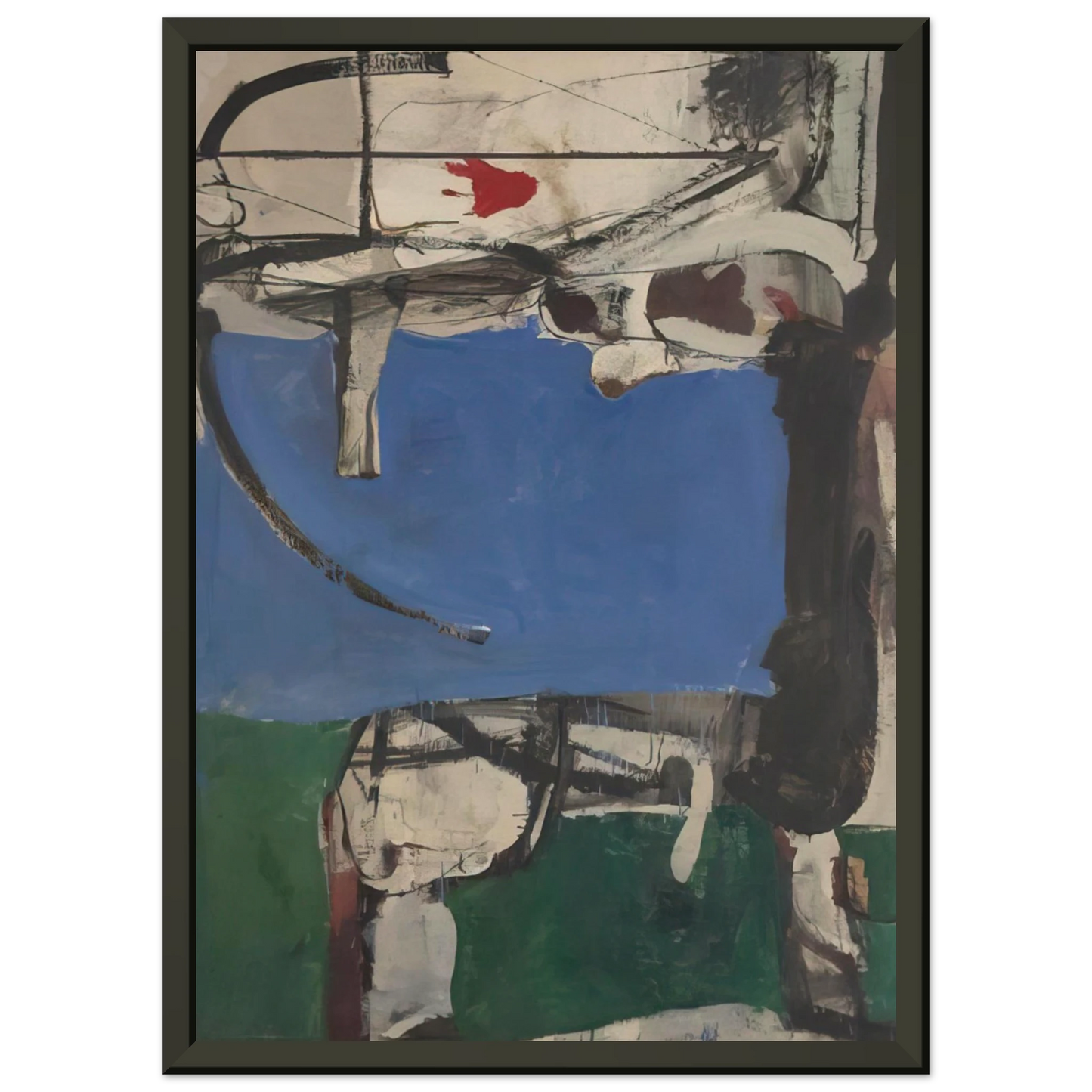 Richard Diebenkorn Urbana 2 The Archer Framed Art Print - Aluminum Frame - 40x50 cm / 16x20 inches