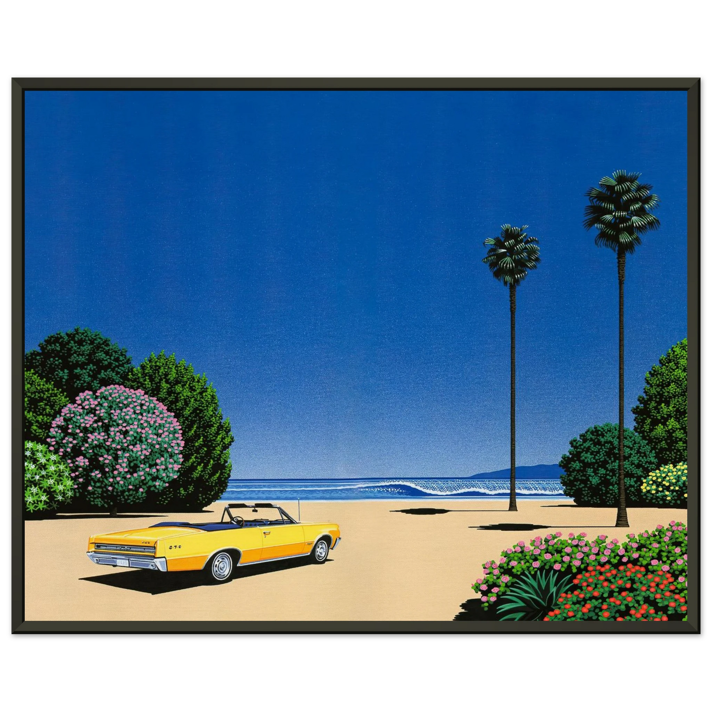 Hiroshi Nagai Sweet Breeze Alt Coastline at Lovers Point Framed Art Print - Aluminum Frame - 70x100 cm / 28x40 inches