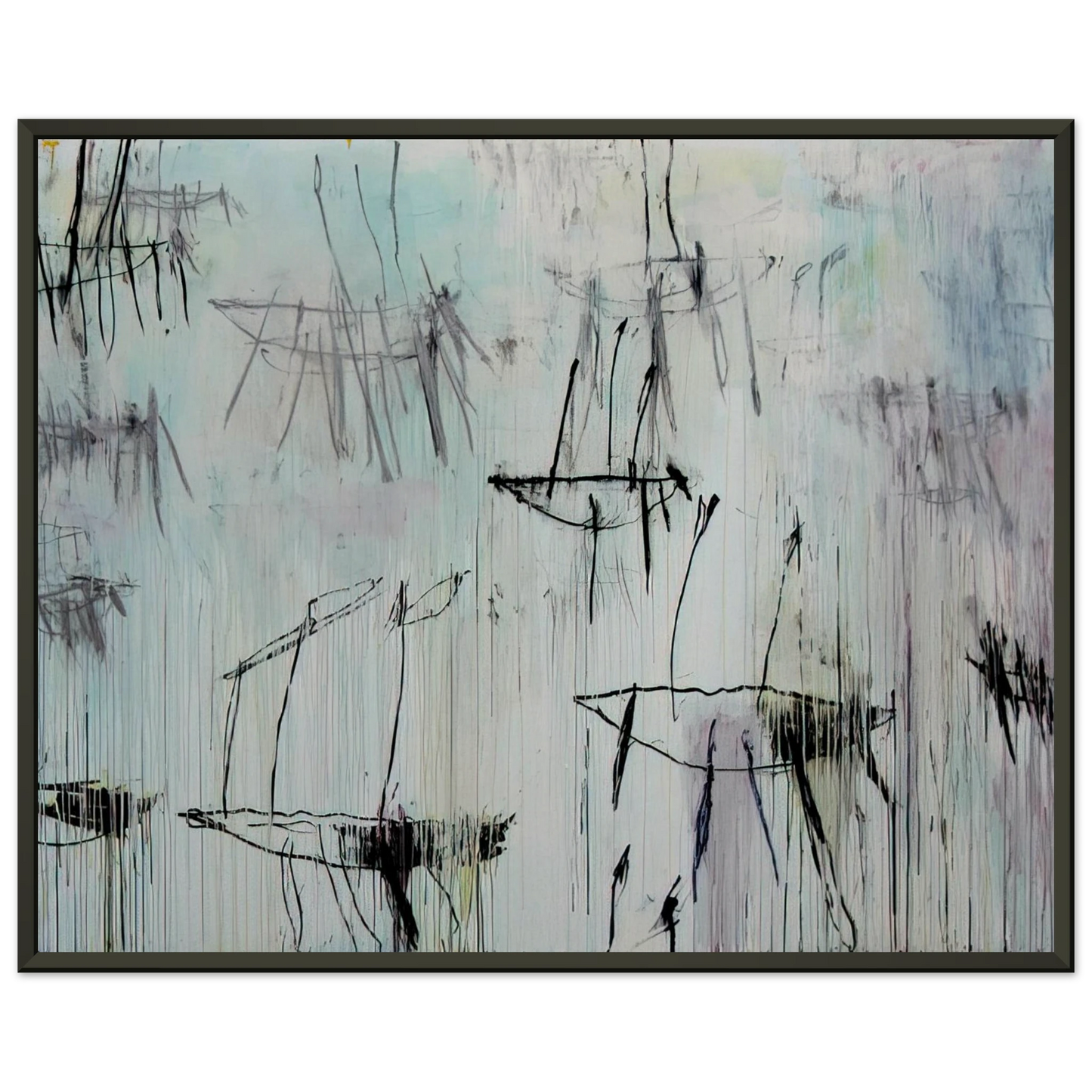 Cy Twombly Lepanto Part V Framed Art Print - Aluminum Frame - 70x100 cm / 28x40 inches