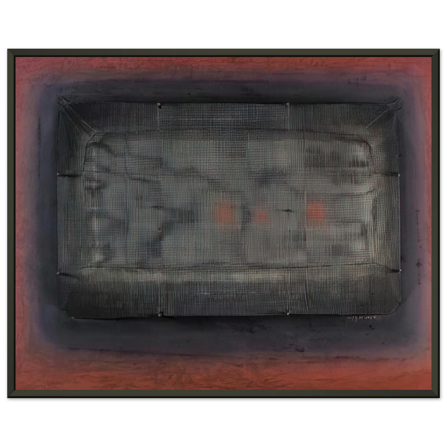 Manuel Rivera Espejismo Art Informel Framed Art Print - Aluminum Frame - 40x50 cm / 16x20 inches