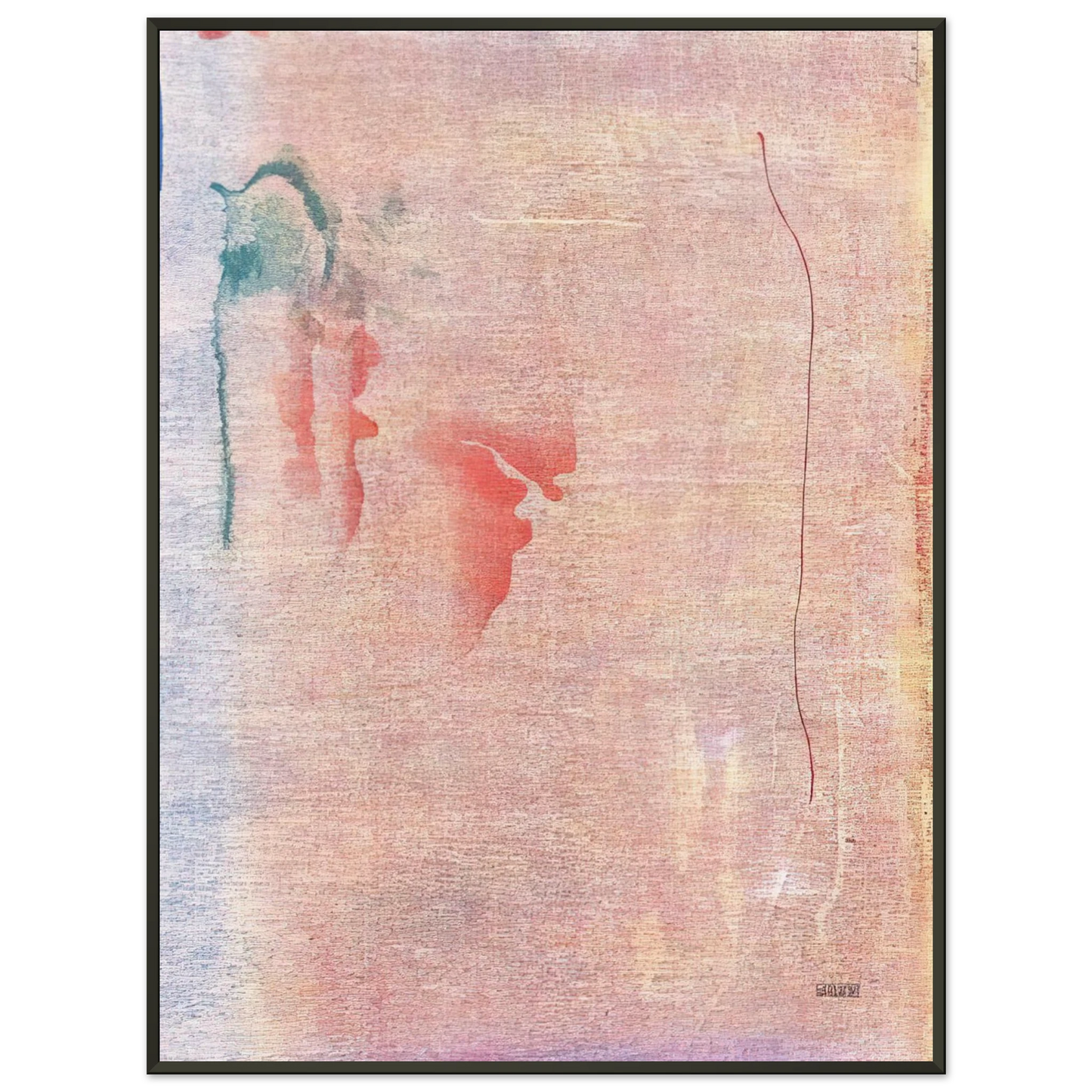 Helen Frankenthaler  Cedar Hill  1983 Framed Art Print  - Aluminum Frame - 40x50 cm / 16x20 inches