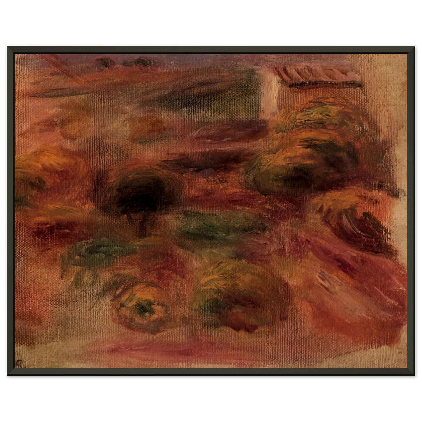 PierreAuguste Renoir The Artist s Home Framed Art Print - Aluminum Frame - 70x100 cm / 28x40 inches