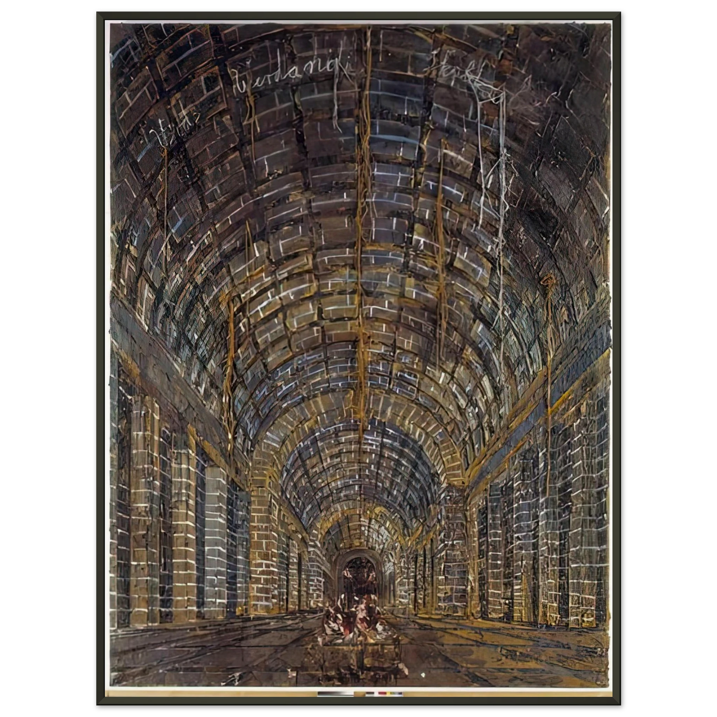 Anselm Kiefer URD VERDANDI SKULD THE NORNS 1983 Framed Art Print - Aluminum Frame - 70x100 cm / 28x40 inches