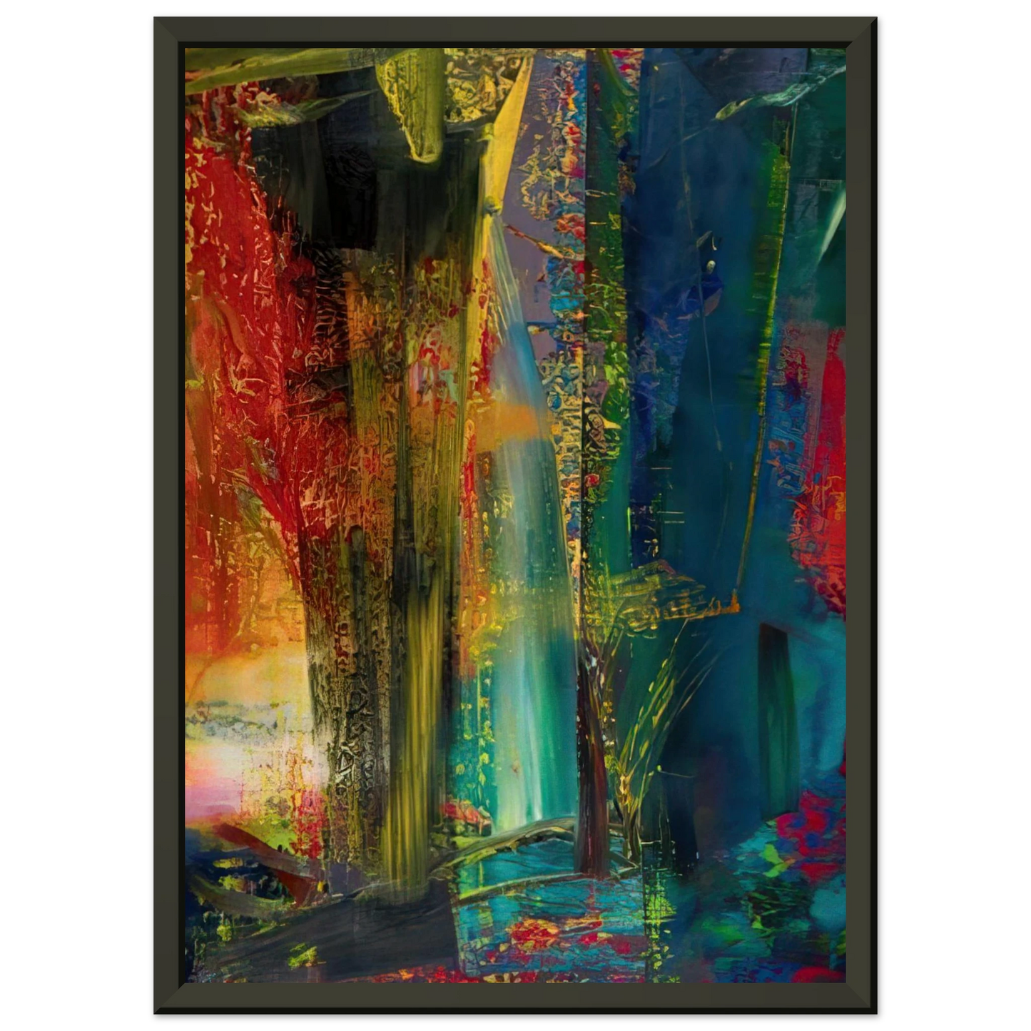 Gerhard Richter ABSTRACT PAINTING 599 1986 Framed Art Print - Aluminum Frame - 60x80 cm / 24x32 inches