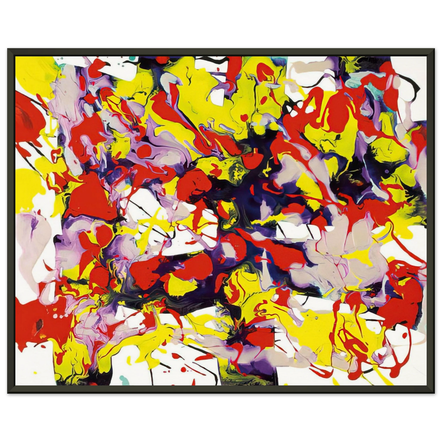 Sam Francis Untitled SFP9469 SFF 1743 Framed Art Print - Aluminum Frame - 70x100 cm / 28x40 inches