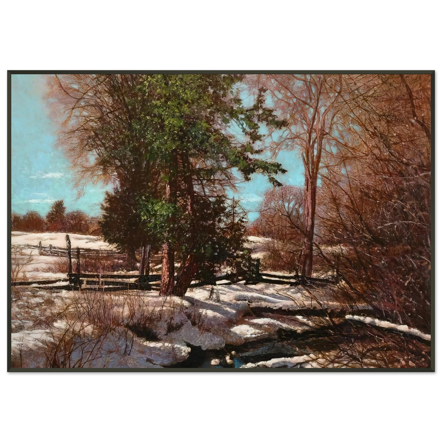 Frank Johnston Promise of Spring 1930 Canada Framed Art Print - Aluminum Frame - 21x29.7 cm / 8x12"