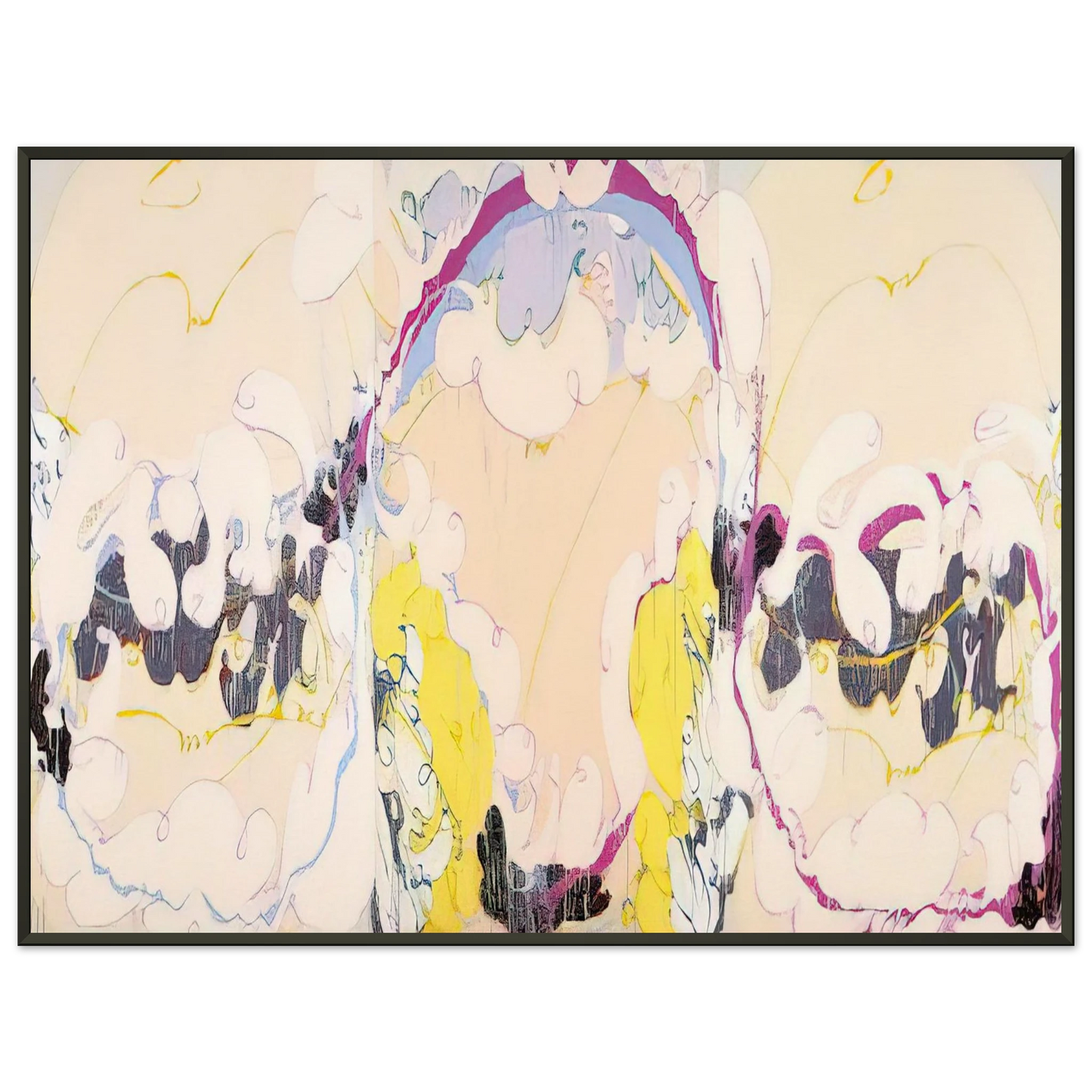 Norman Bluhm Pygmalion 1979 Framed Art Print - Aluminum Frame - 60x80 cm / 24x32 inches