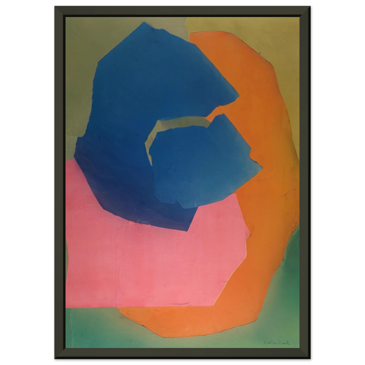 Esteban Vicente KALANI HAWAII 1969 Framed Art Print - Aluminum Frame - 70x100 cm / 28x40 inches
