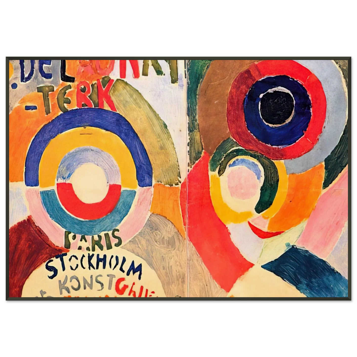 Sonia Delaunay MODERNISM Framed Art Print - Aluminum Frame - 21x29.7 cm / 8x12"