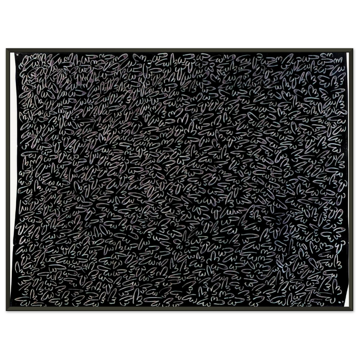 Keith Haring UNTITLED 1979 0 Framed Art Print - Aluminum Frame - 40x50 cm / 16x20 inches