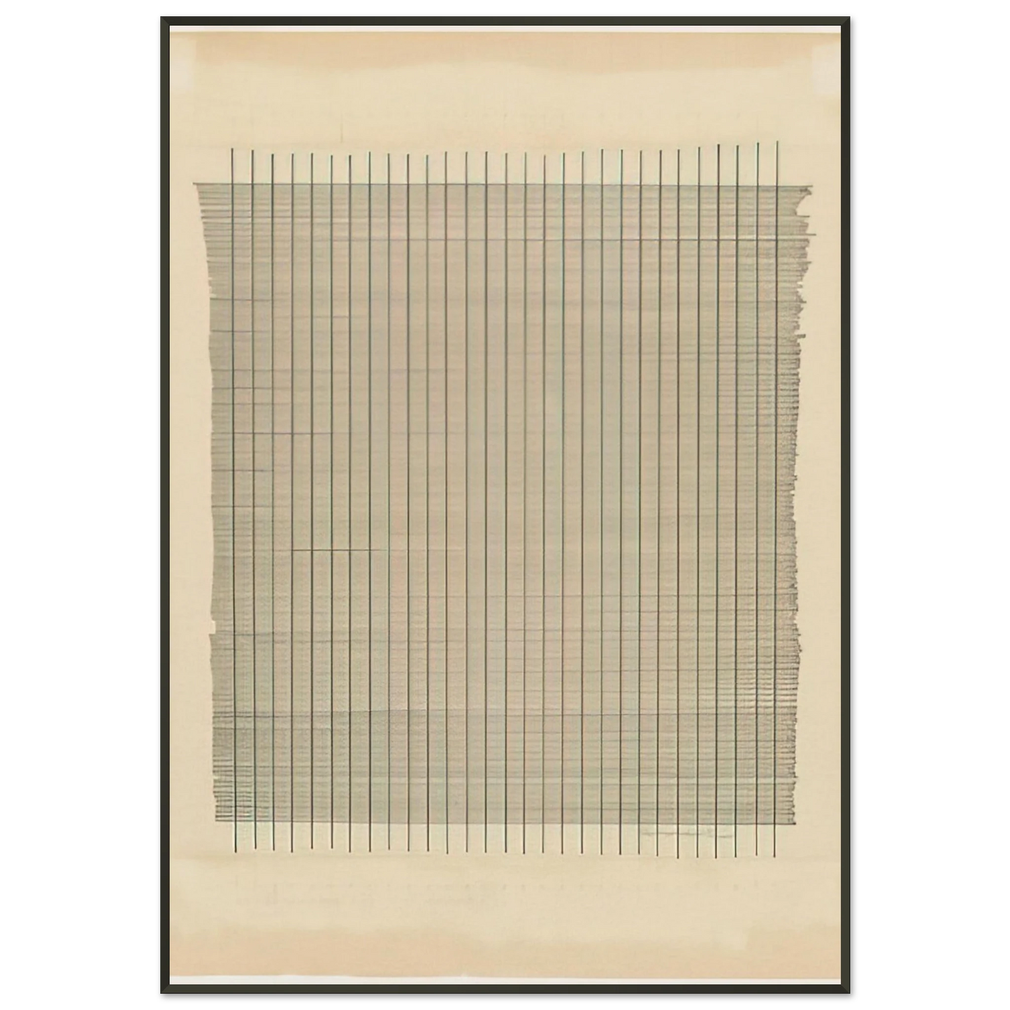 Agnes Martin Tremolo Framed Art Print - Aluminum Frame - 21x29.7 cm / 8x12"