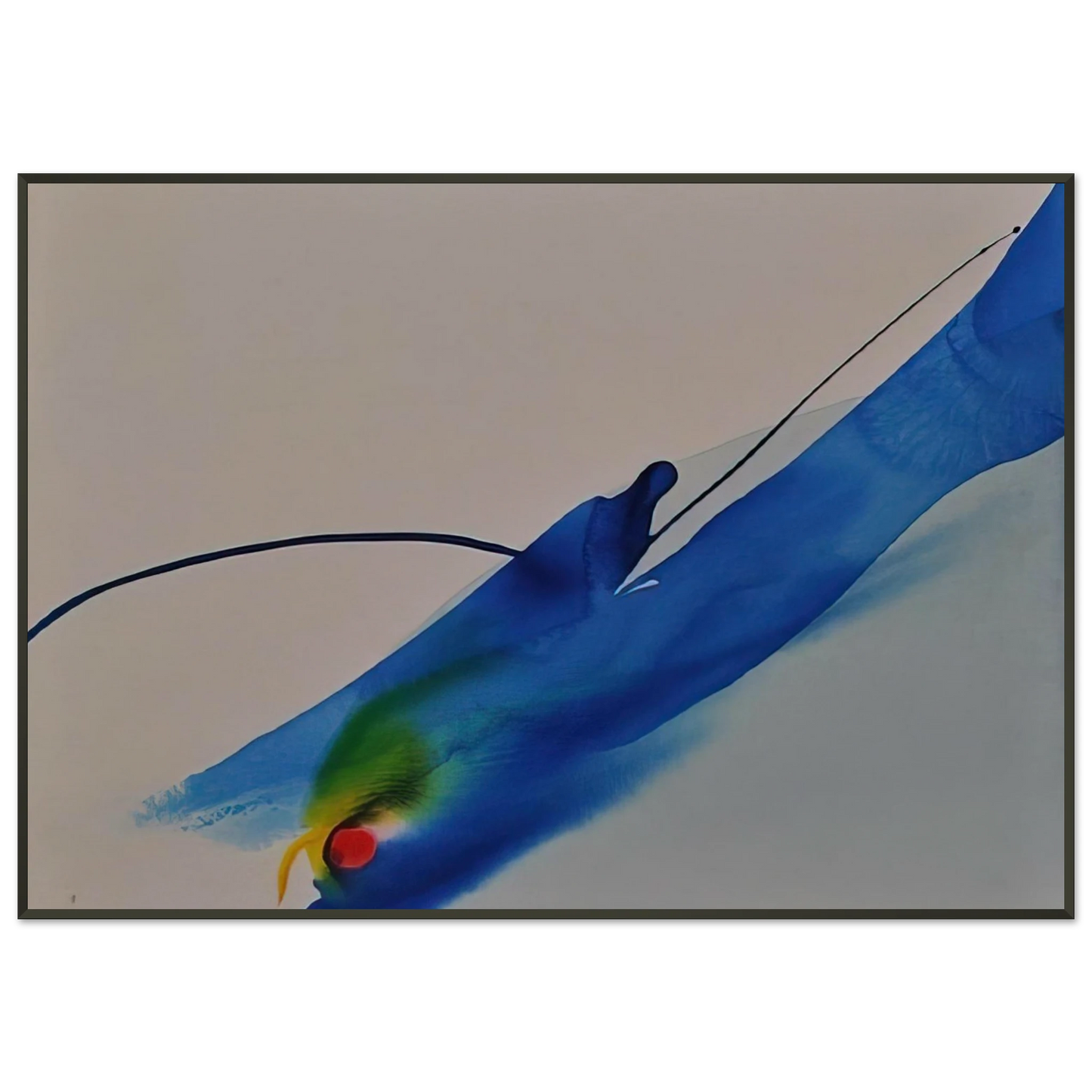 Paul Jenkins  Phenomena Calling Framed Art Print  - Aluminum Frame - 21x29.7 cm / 8x12"