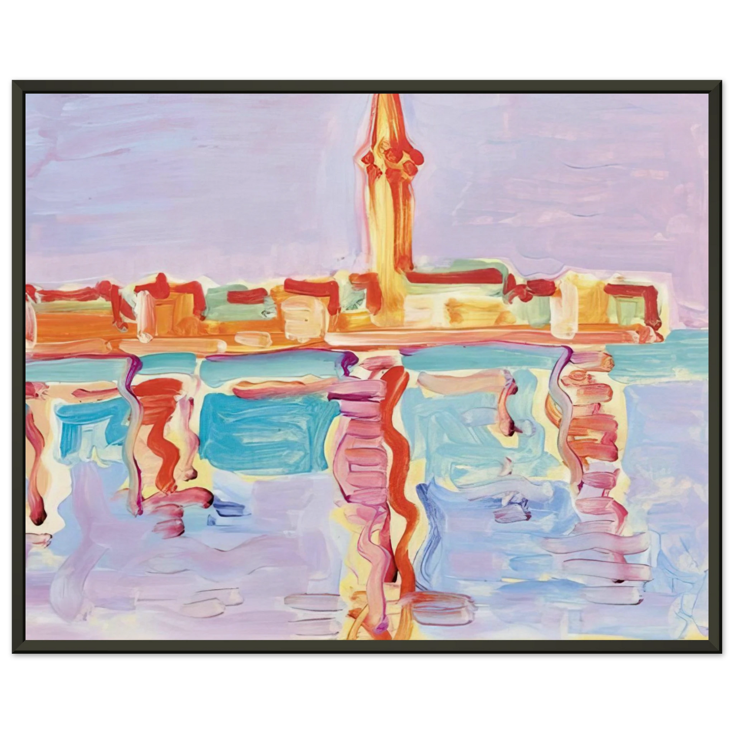Charles Lapicque Untitled 1955 Framed Art Print - Aluminum Frame - 70x100 cm / 28x40 inches