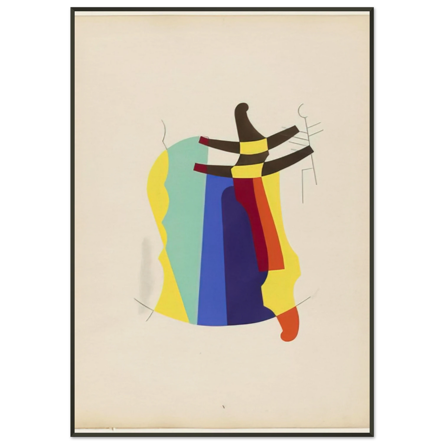 Man Ray LEGEND FROM THE PORTFOLIO REVOLVING DOORS 1926 Framed Art Print - Aluminum Frame - 21x29.7 cm / 8x12"