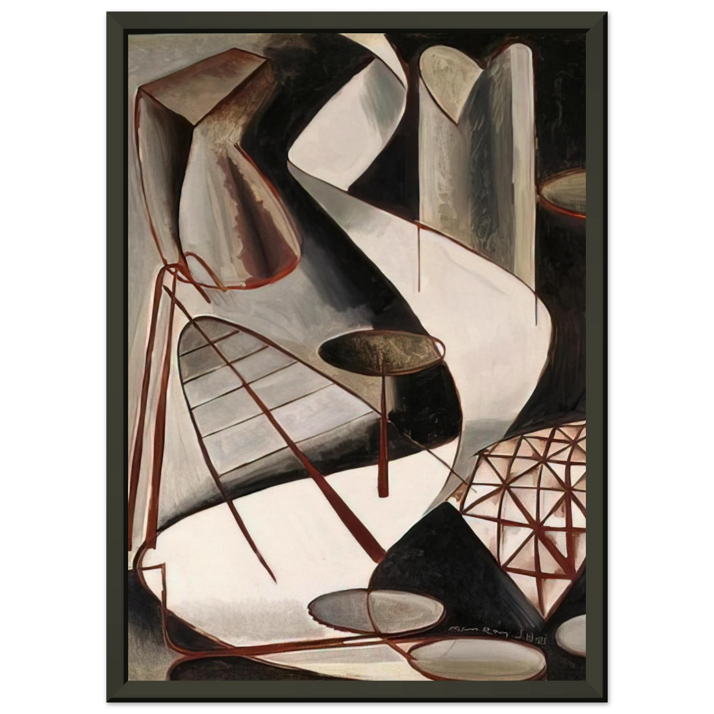 Man Ray RETURN TO REASON Framed Art Print - Aluminum Frame - 60x80 cm / 24x32 inches