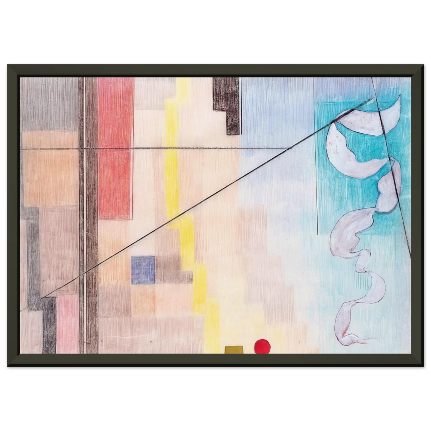 Johannes Itten Die Kontraste Abstract Art Framed Art Print - Aluminum Frame - 40x50 cm / 16x20 inches