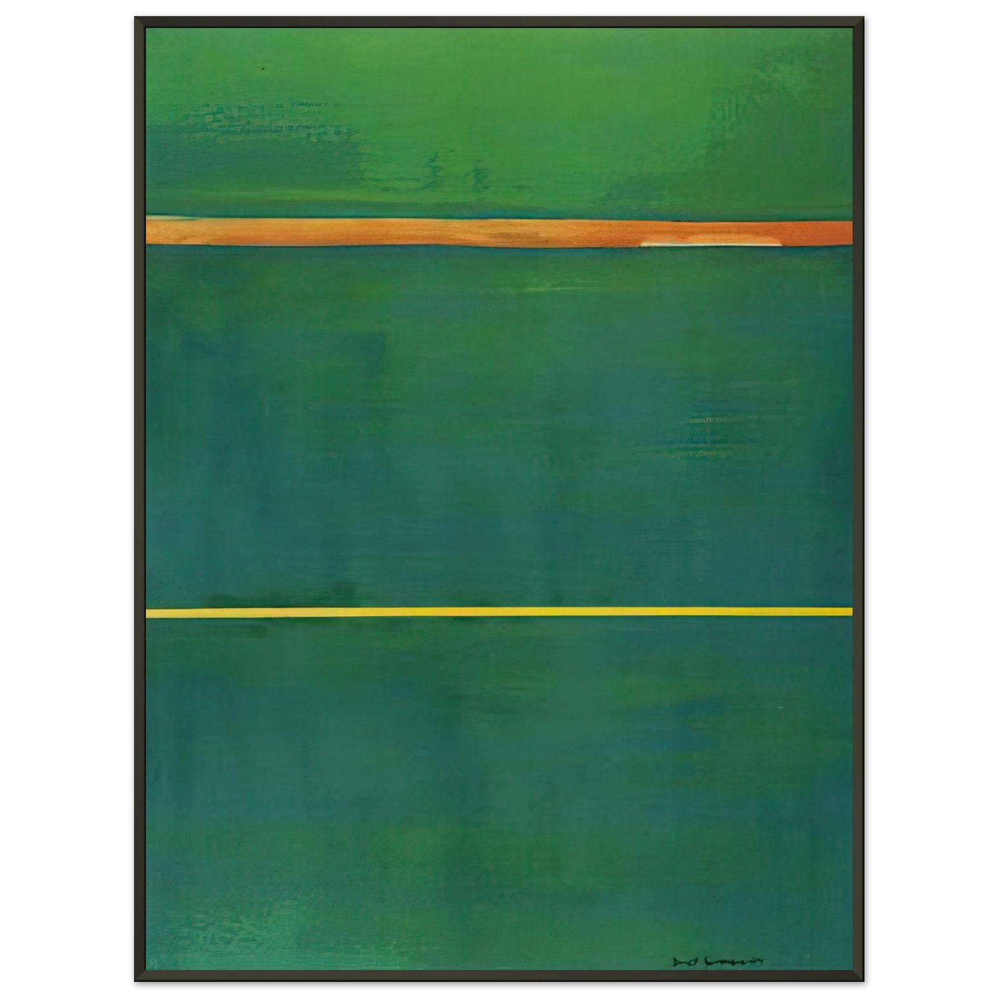 Barnett Newman Dionysius Framed Art Print - Aluminum Frame - 70x100 cm / 28x40 inches