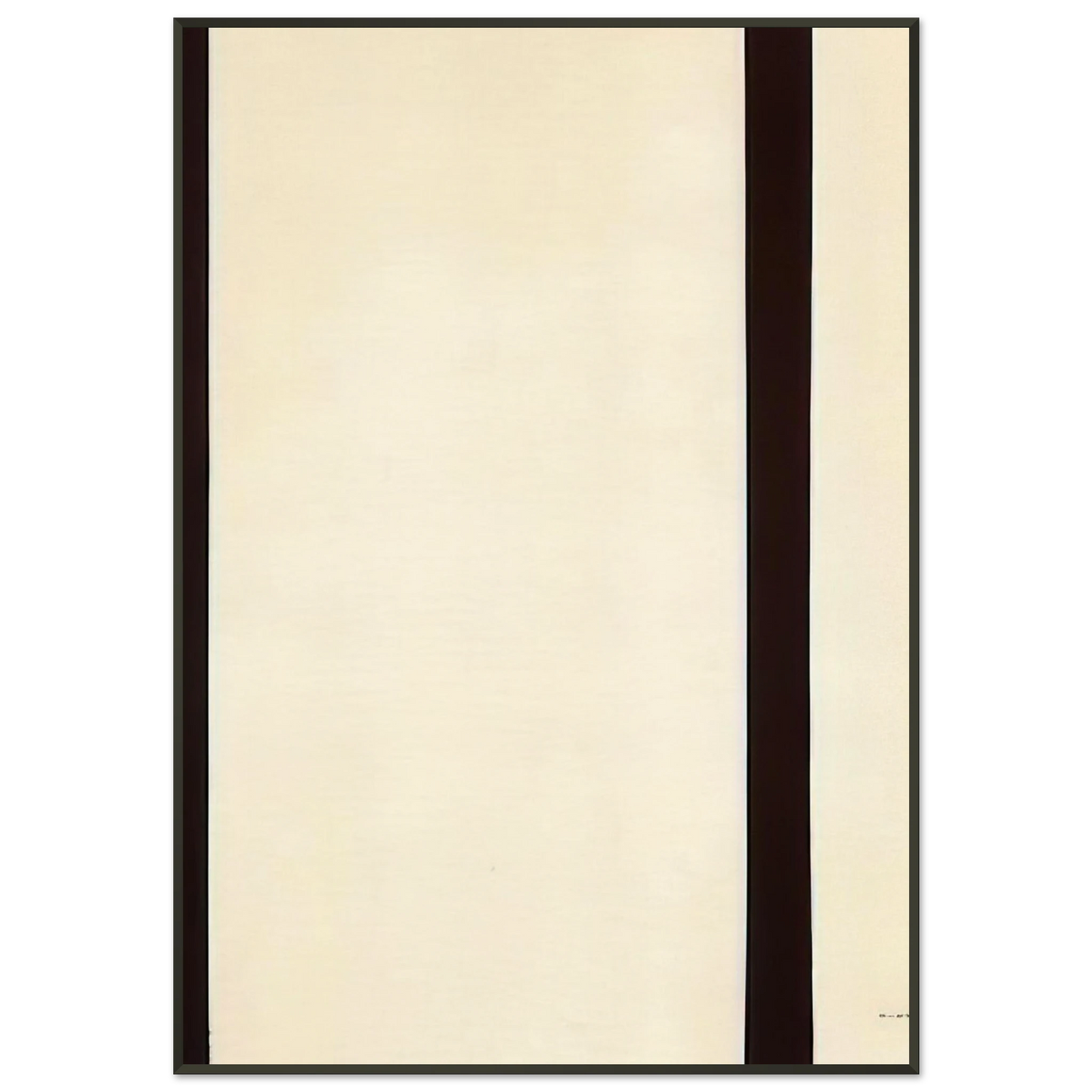 Barnett Newman The Station of the Cross Eighth Station Framed Art Print - Aluminum Frame - 21x29.7 cm / 8x12"