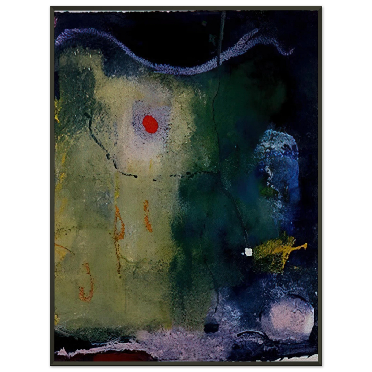 Helen Frankenthaler The Other Side of the Moon 1995 Framed Art Print - Aluminum Frame - 40x50 cm / 16x20 inches