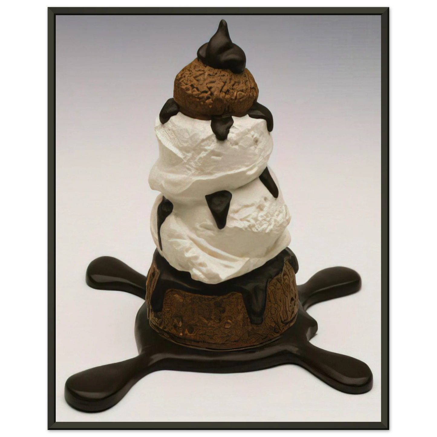 Claes Oldenburg PROFITEROLE 1990 Framed Art Print - Aluminum Frame - 70x100 cm / 28x40 inches