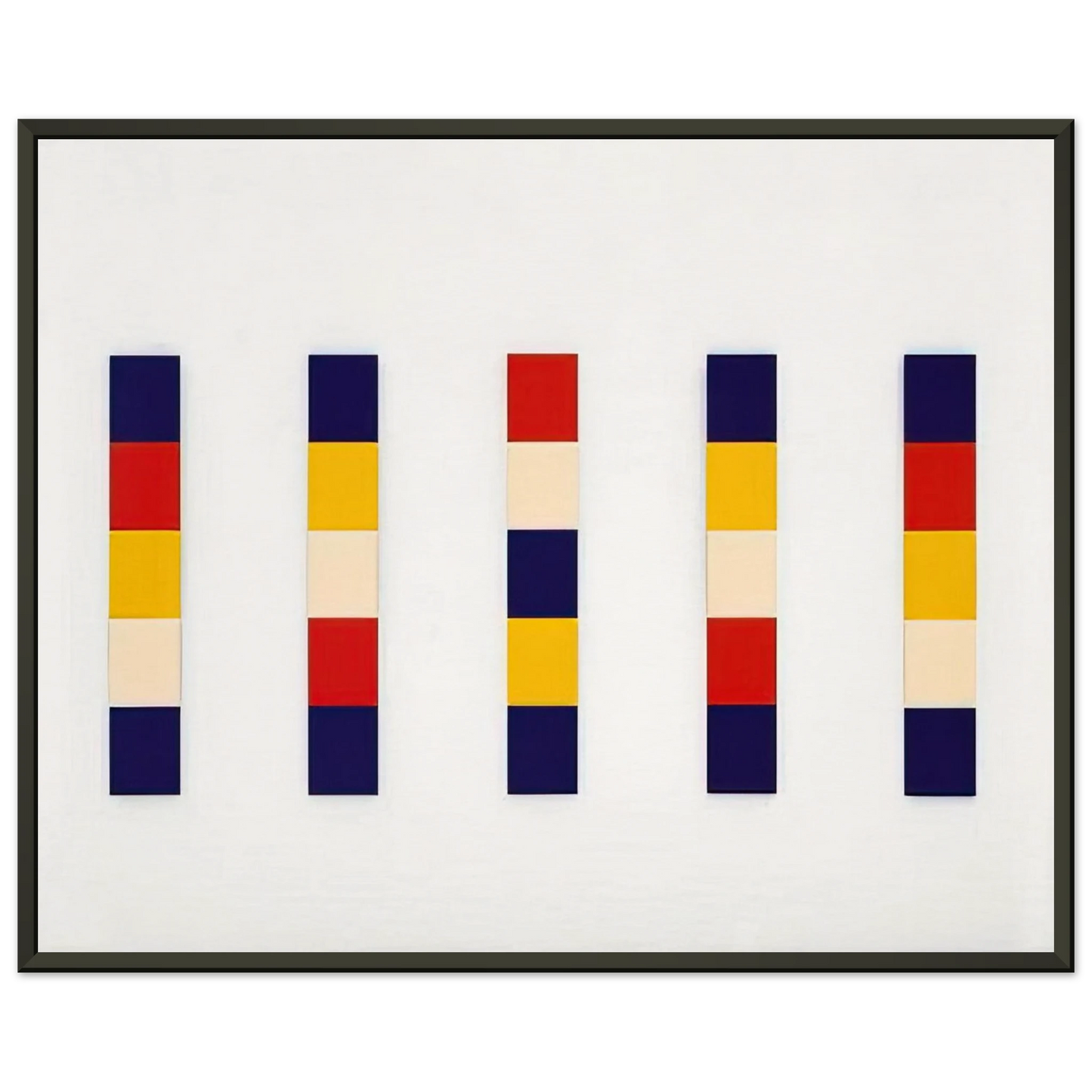 Ellsworth Kelly Red Yellow Blue White Framed Art Print - Aluminum Frame - 70x100 cm / 28x40 inches