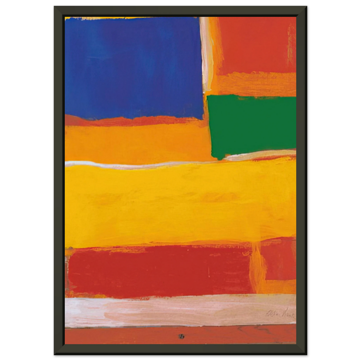 Esteban Vicente UNTITLED 1986 Framed Art Print - Aluminum Frame - 60x80 cm / 24x32 inches