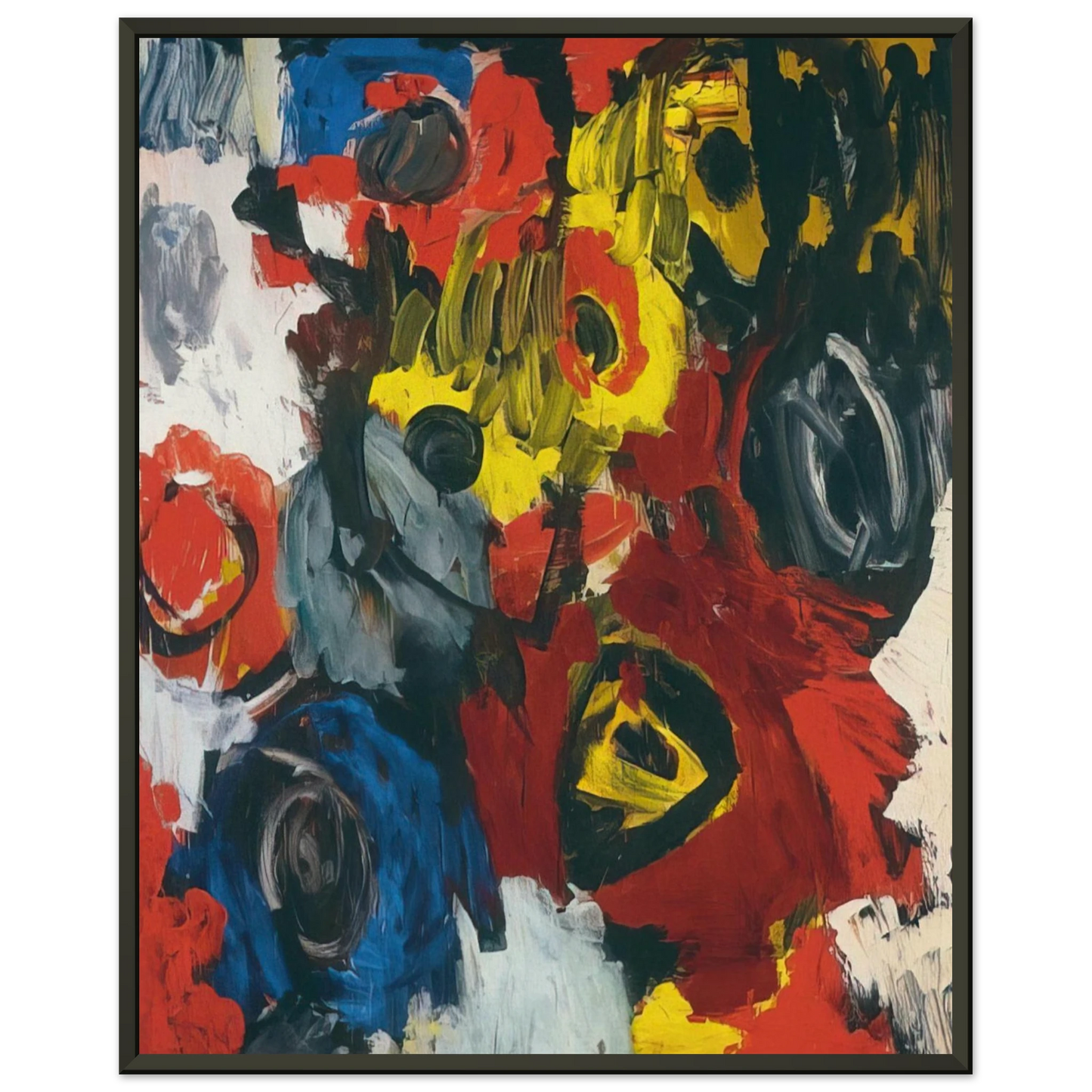 Ernst Wilhelm Nay Furioso 1963 Framed Art Print - Aluminum Frame - 70x100 cm / 28x40 inches