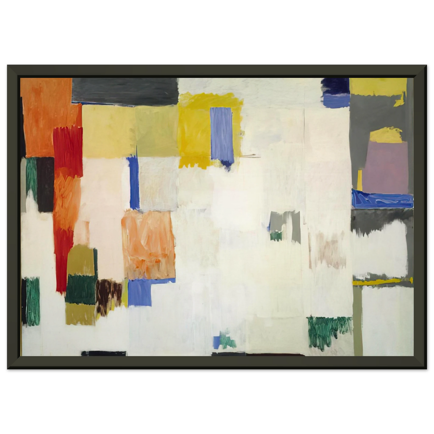 Emil Schumacher Untitled 1956 Framed Art Print - Aluminum Frame - 70x100 cm / 28x40 inches