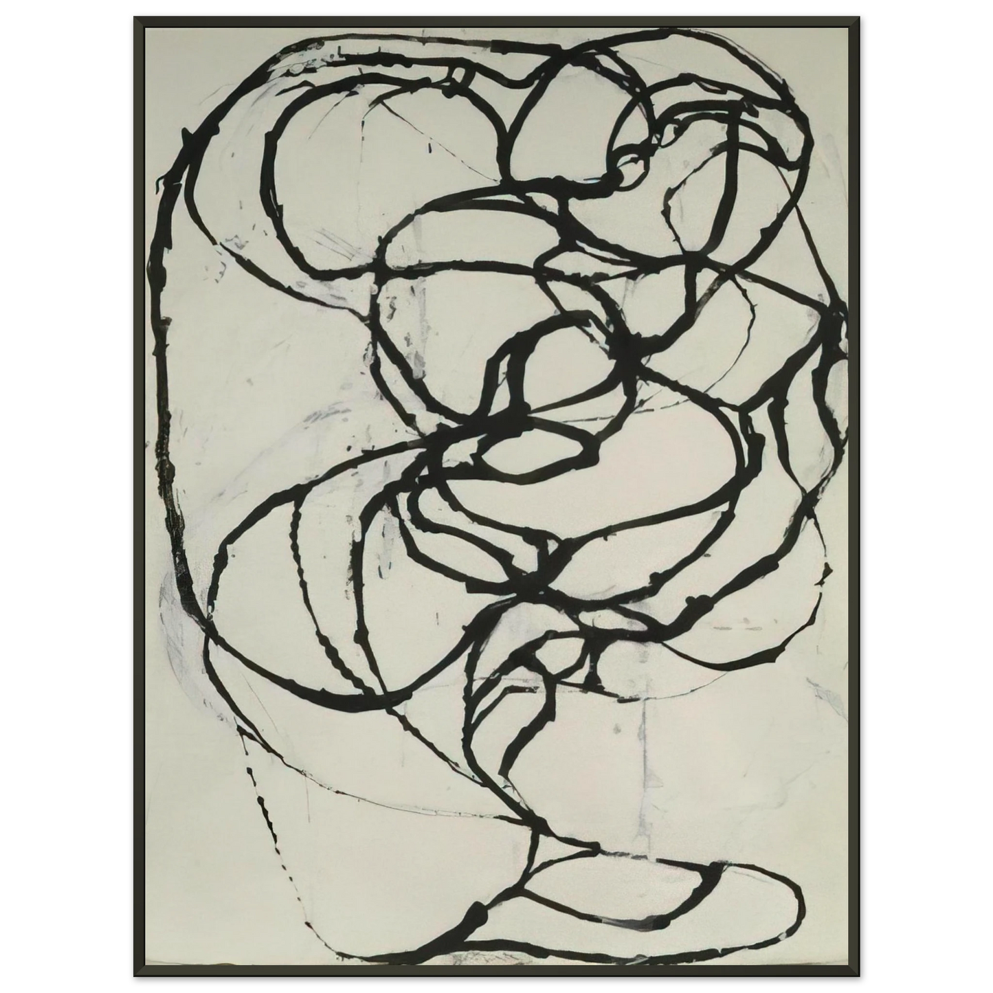 Brice Marden Eagles Mere Set 5 1997 Framed Art Print - Aluminum Frame - 60x80 cm / 24x32 inches