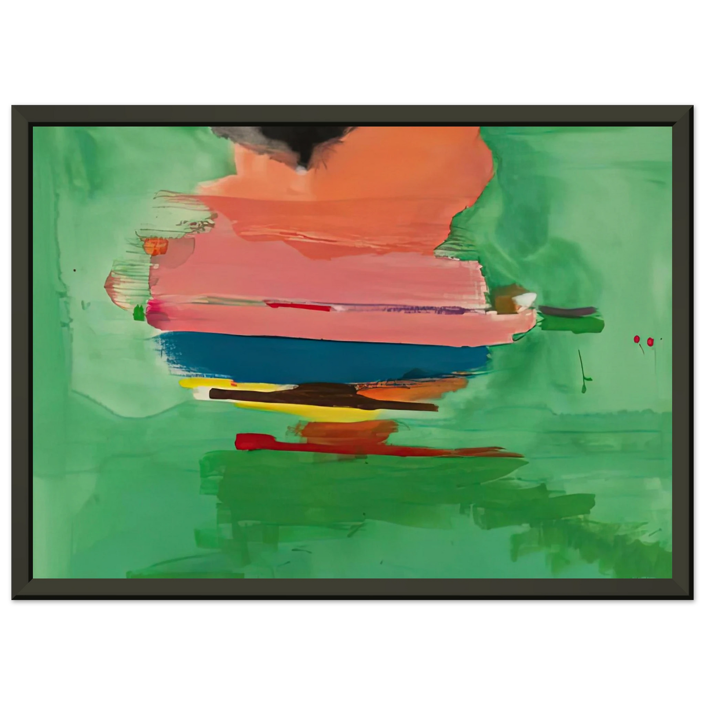 Helen Frankenthaler Untitled 1973 Framed Art Print - Aluminum Frame - 70x100 cm / 28x40 inches