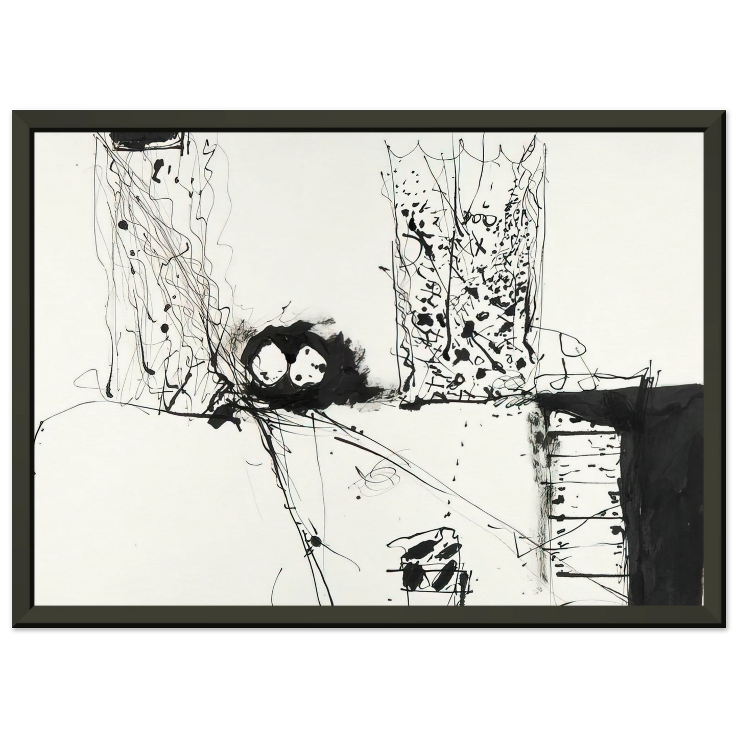 Gene Davis Tree House 1981 Framed Art Print - Aluminum Frame - 40x50 cm / 16x20 inches