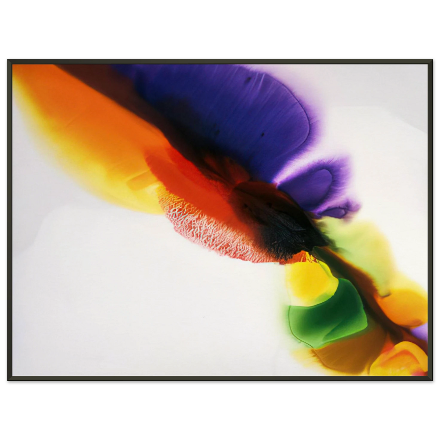 Paul Jenkins Phenomena Tibetan Flange Framed Art Print - Aluminum Frame - 40x50 cm / 16x20 inches