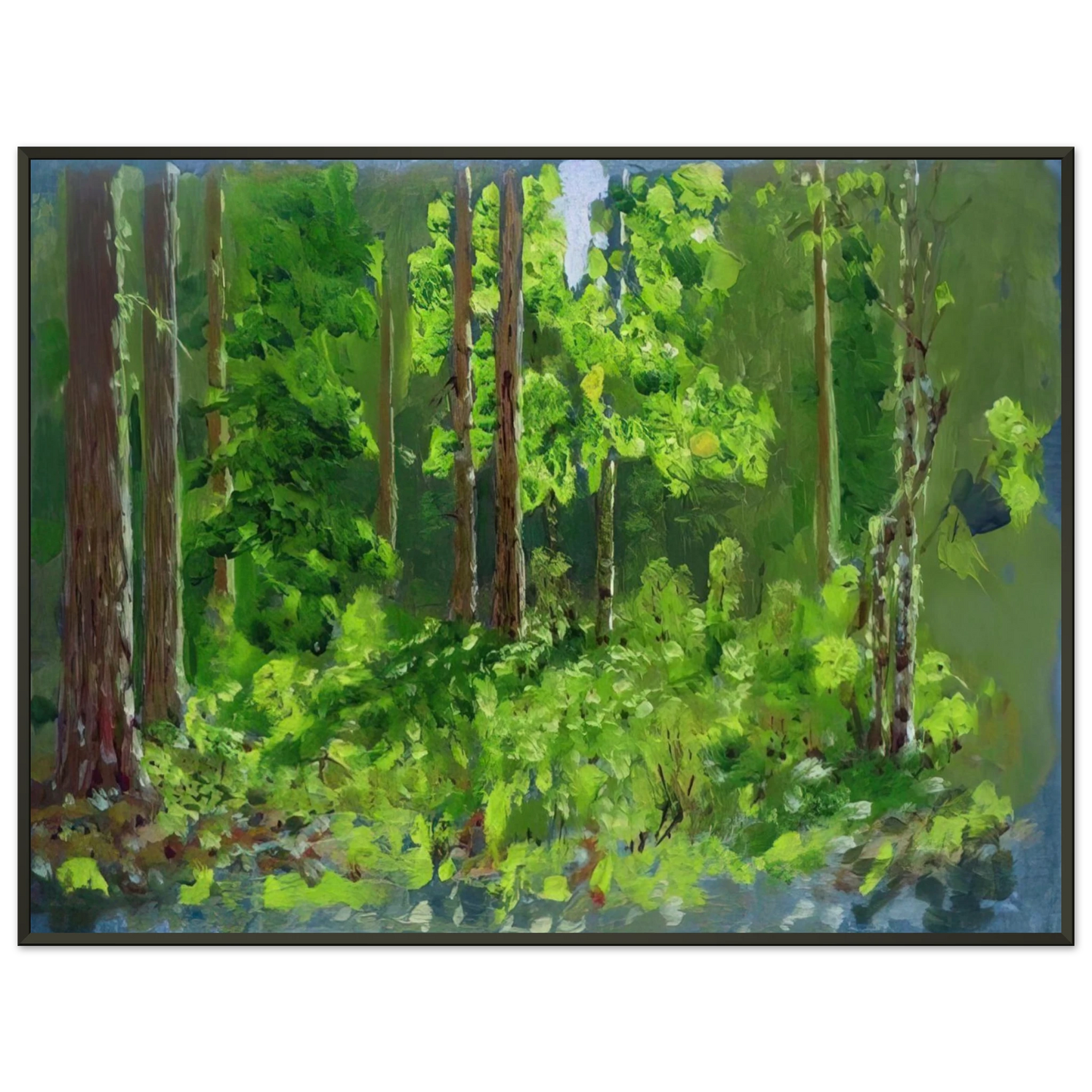 Arkhyp Kuindzhi Forest Framed Art Print - Aluminum Frame - 60x80 cm / 24x32 inches