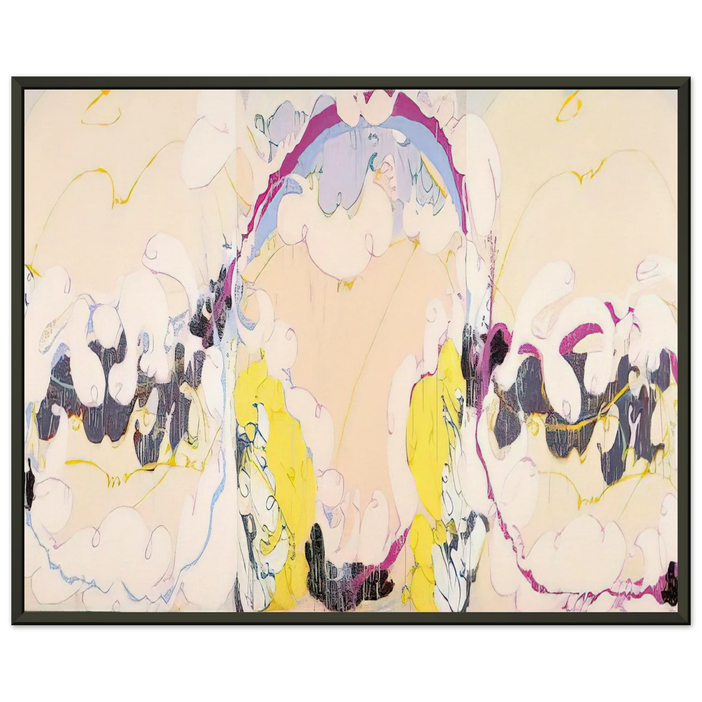 Norman Bluhm Pygmalion 1979 Framed Art Print - Aluminum Frame - 70x100 cm / 28x40 inches