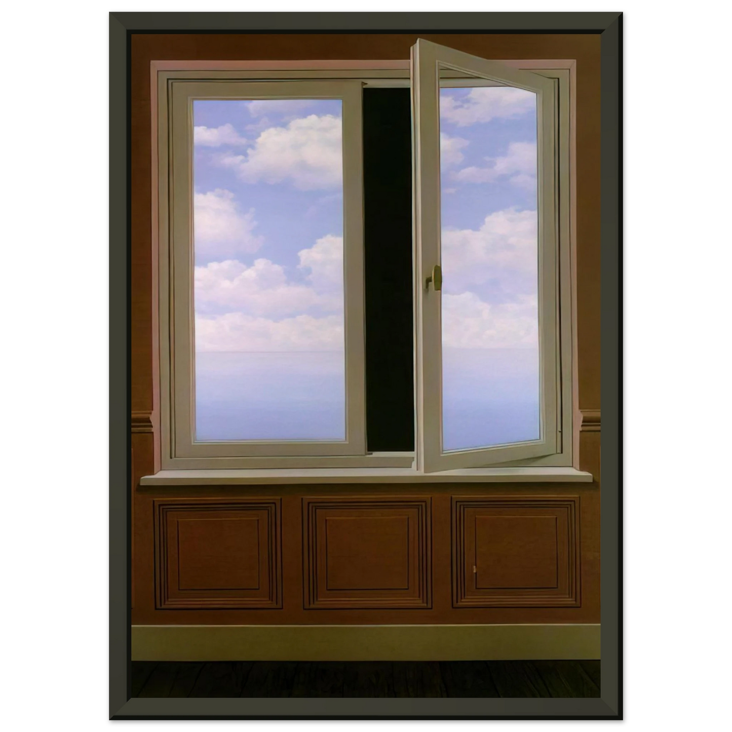 Rene Magritte THE LOOKING GLASS 1963 Framed Art Print - Aluminum Frame - 70x100 cm / 28x40 inches