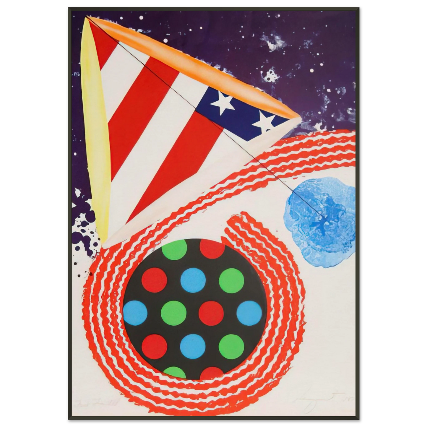 James Rosenquist A Free for All Framed Art Print - Aluminum Frame - 21x29.7 cm / 8x12"