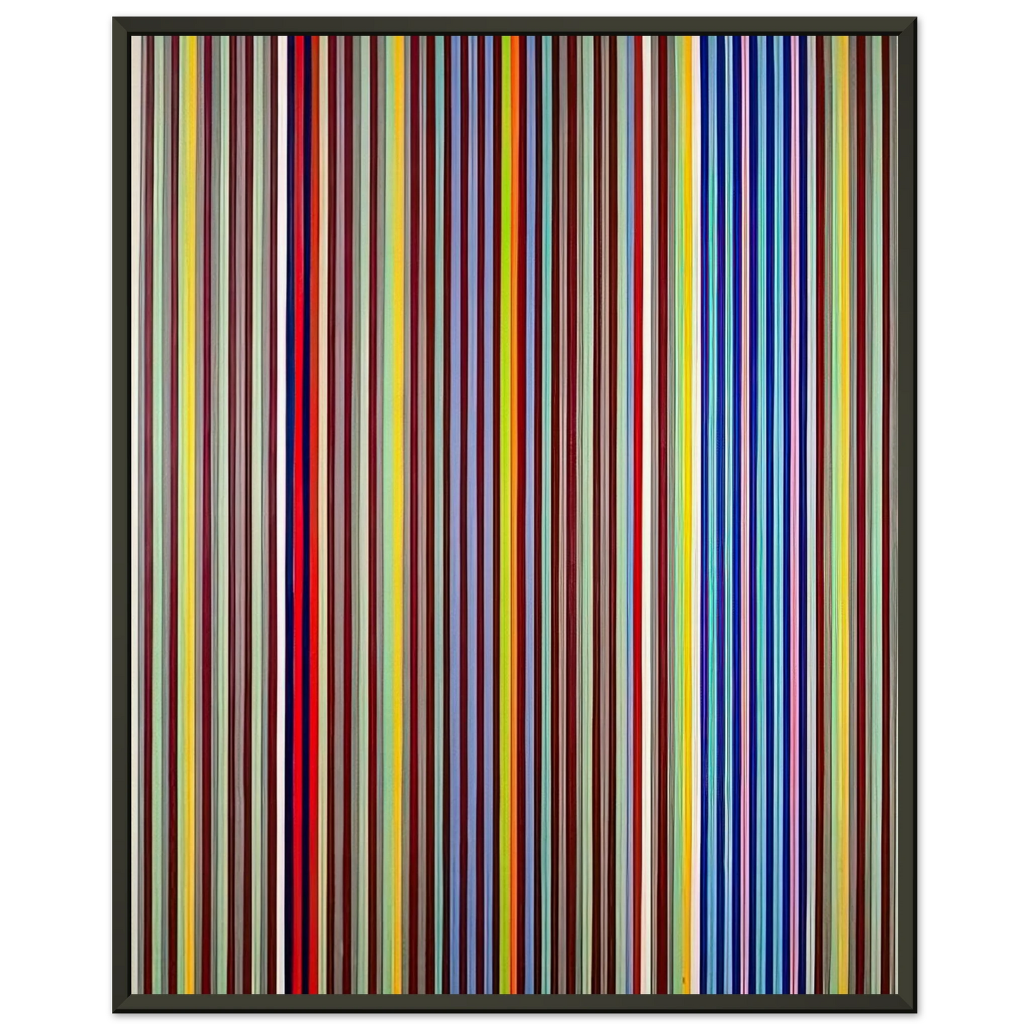 Gene Davis Untitled P280 1967 Framed Art Print - Aluminum Frame - 40x50 cm / 16x20 inches